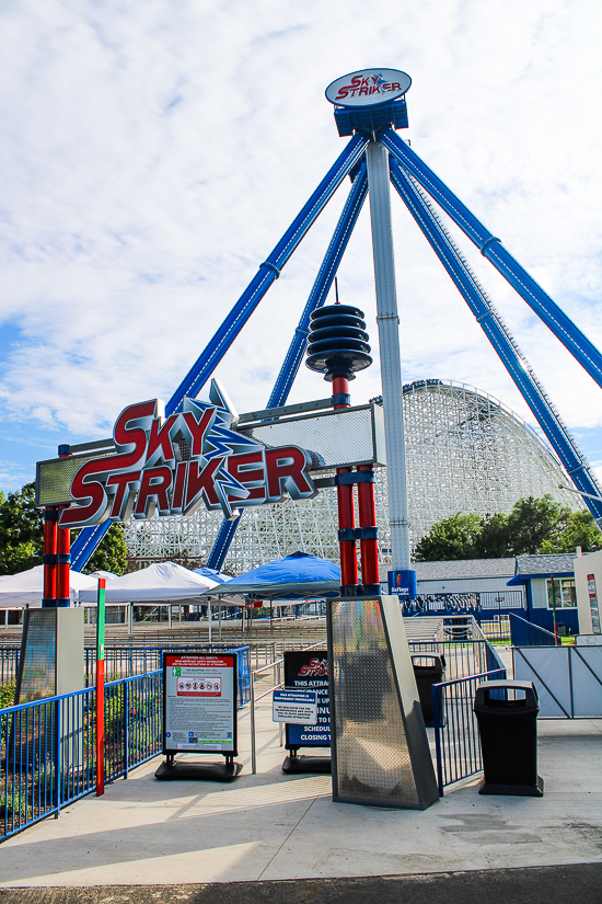 The new for 2024 Sky Striker at Six Flags Great America, Gurnee, Illinois