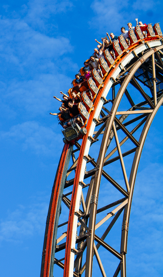 The Goliath roller coaster at Six Flags Great America, Gurnee, Illinois
