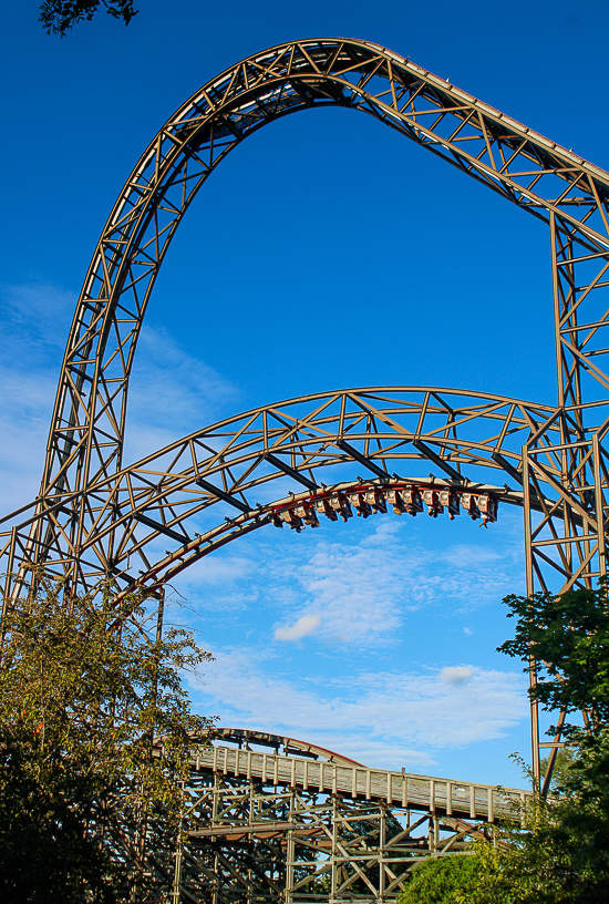 The Goliath roller coaster at Six Flags Great America, Gurnee, Illinois