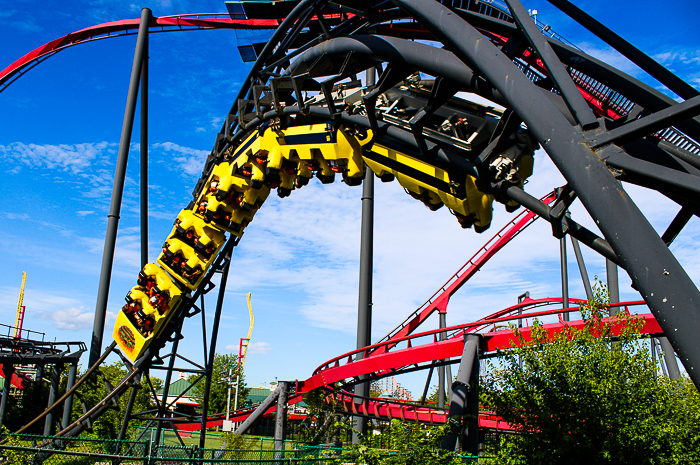The Demon Roller Coaster at Six Flags Great America, Gurnee, Illinois