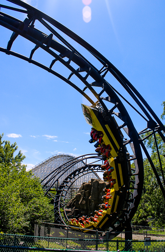 The Demon roller coaster at Six Flags Great America, Gurnee, Illinois
