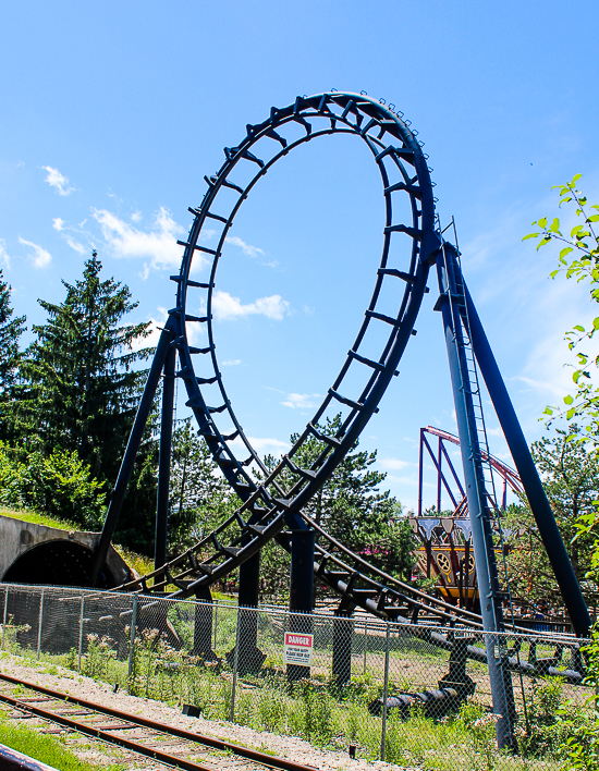 The Demon roller coaster at Six Flags Great America, Gurnee, Illinois
