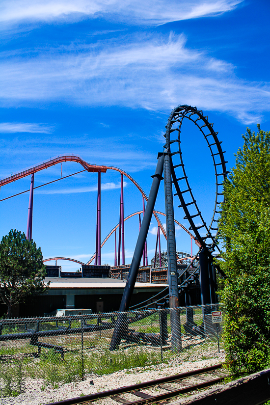 The Demon Roller Coaster at Six Flags Great America, Gurnee, Illinois