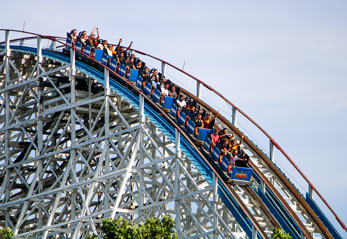 The American Eagle roller coaster at Six Flags Great America, Gurnee, Illinois