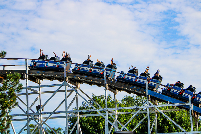 The American Eagle roller coaster at Six Flags Great America, Gurnee, Illinois