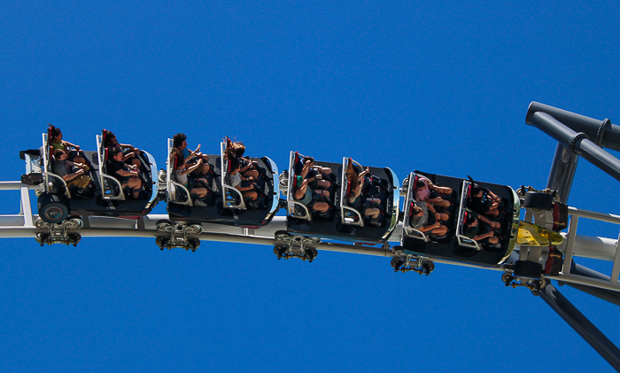 The Maxx Force roller coaster at Six Flags Great America, Gurnee, Illinois
