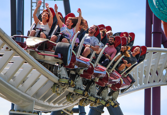 Maxx Force Roller Coaster at Six Flags Great America, Gurnee, Illinois
