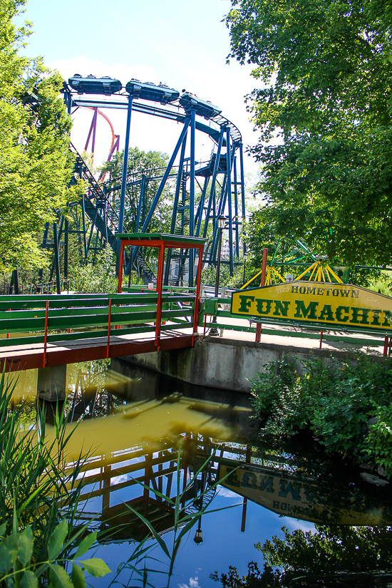 The Whizzer Rollercoaster at Six Flags Great America, Gurnee, Illinois