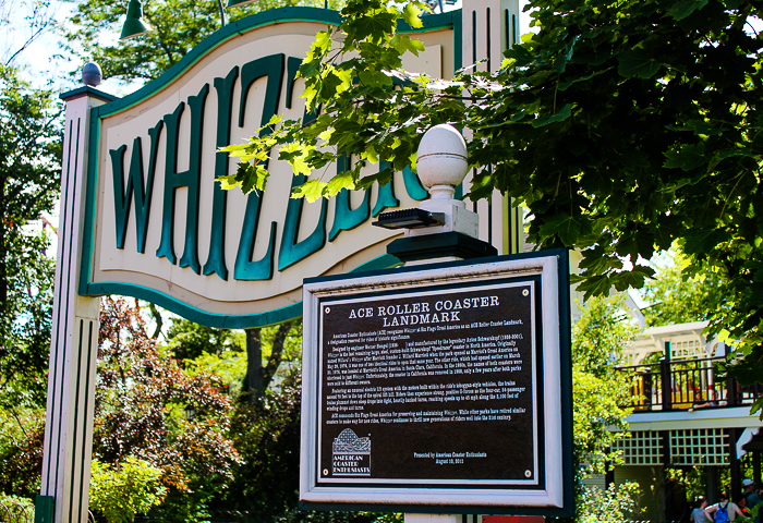 The Whizzer Roller Coaster at Six Flags Great America, Gurnee, Illinois