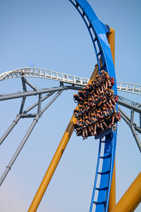 The new for 2025 Wrath of Rakshasa coaster at Six Flags Great America, Gurnee, Illinois