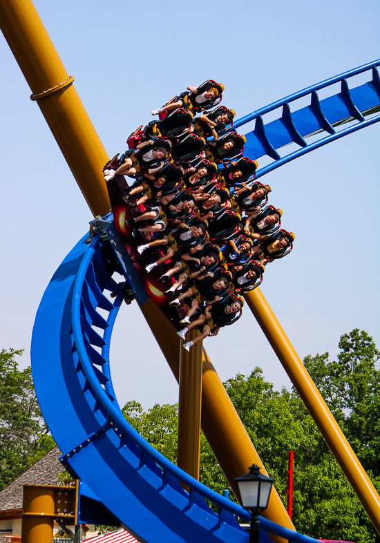 The new for 2025 Wrath of Rakshasa coaster at Six Flags Great America, Gurnee, Illinois