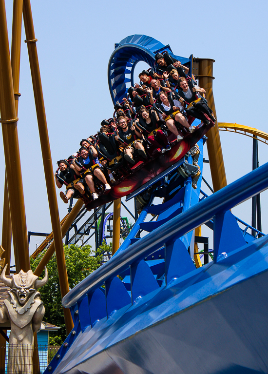 The new for 2025 Wrath of Rakshasa coaster at Six Flags Great America, Gurnee, Illinois