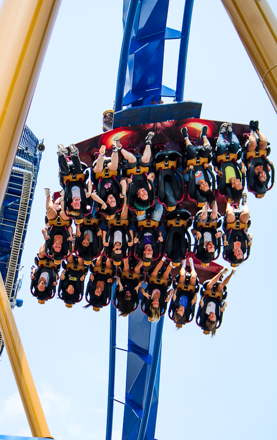 The new for 2025 Wrath of Rakshasa coaster at Six Flags Great America, Gurnee, Illinois