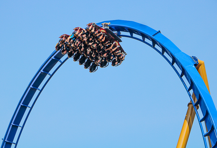 The new for 2025 Wrath of Rakshasa coaster at Six Flags Great America, Gurnee, Illinois
