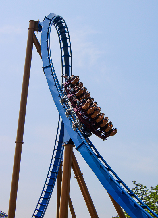 The new for 2025 Wrath of Rakshasa coaster at Six Flags Great America, Gurnee, Illinois