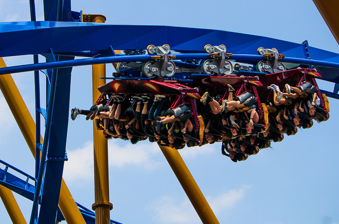 The new for 2025 Wrath of Rakshasa coaster at Six Flags Great America, Gurnee, Illinois