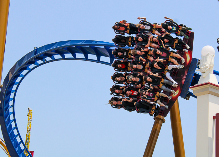 The new for 2025 Wrath of Rakshasa coaster at Six Flags Great America, Gurnee, Illinois