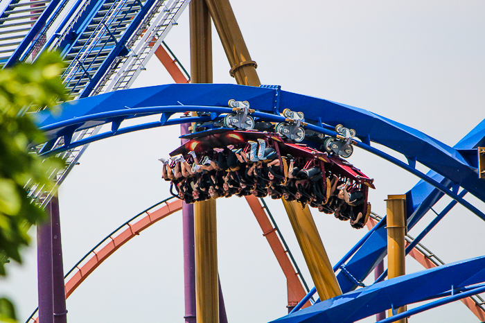 The new for 2025 Wrath of Rakshasa coaster at Six Flags Great America, Gurnee, Illinois