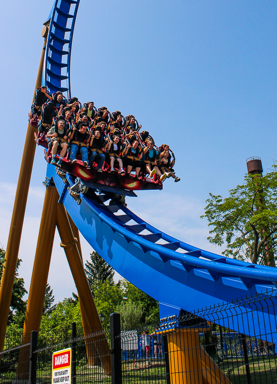 The new for 2025 Wrath of Rakshasa coaster at Six Flags Great America, Gurnee, Illinois