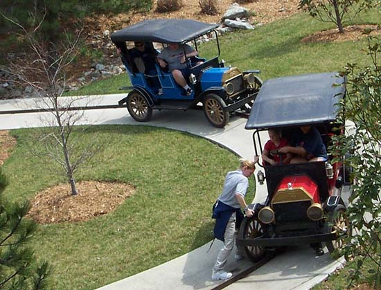 The Tin Lizzies Antique Cars at Six Flags Kentucky Kingdom