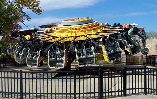 Chaos during Frightfest at Six Flags Kentucky Kingdom, Louisville, KY