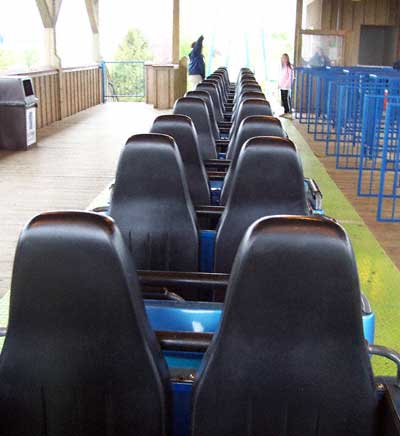The Greezed Lightnin' Rollercoaster at Six Flags Kentucky Kingdom, Louisville, KY