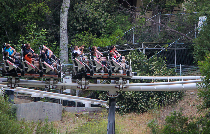The Full Throttle rollercoaster - American Coaster Enthusiasts Coaster Con 42 at Six Flags Magic Mountain in Valencia, California