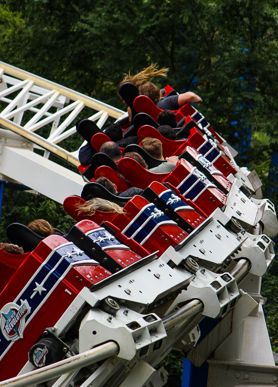 The Great American Revolution Rollercoaster - The American Coaster Enthusiasts Coaster Con 42 at Six Flags Magic Mountain in Valencia, California