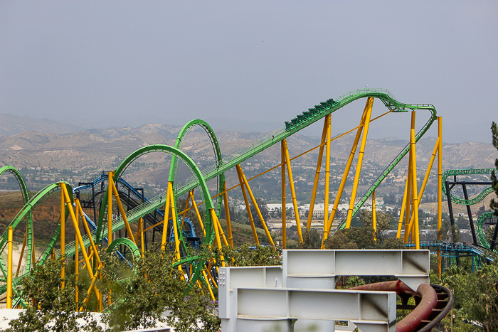The Riddlers Revenge Rollercoaster - The American Coaster Enthusiasts Coaster Con 42 at Six Flags Magic Mountain in Valencia, California