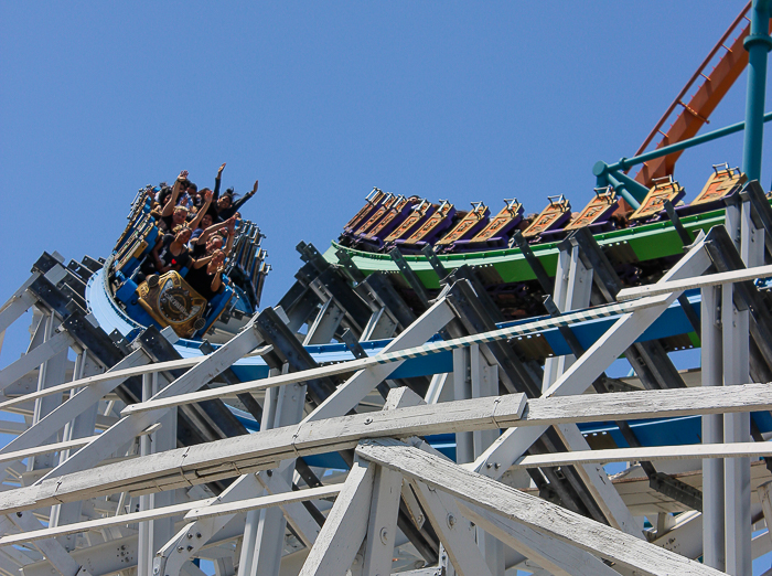 The Twisted Colossus rollercoaster - The American Coaster Enthusiasts Coaster Con 42 at Six Flags Magic Mountain in Valencia, California