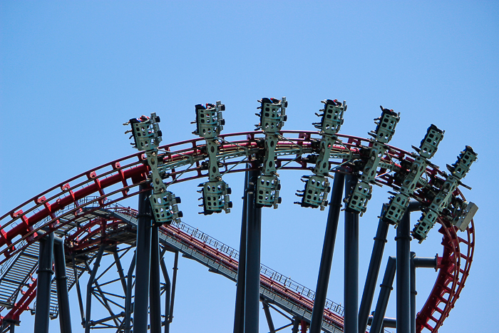 The X2 Rollercoaster - American Coaster Enthusiasts Coaster Con 42 at Six Flags Magic Mountain in Valencia, California