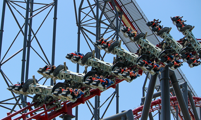The X2 Rollercoaster - The American Coaster Enthusiasts Coaster Con 42 at Six Flags Magic Mountain in Valencia, California