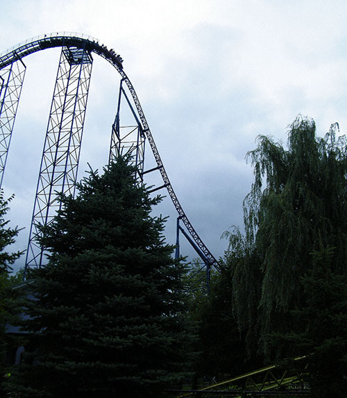 The Bizarro Rollercoaster at Six Flags New England, Agawam, Massachusetts