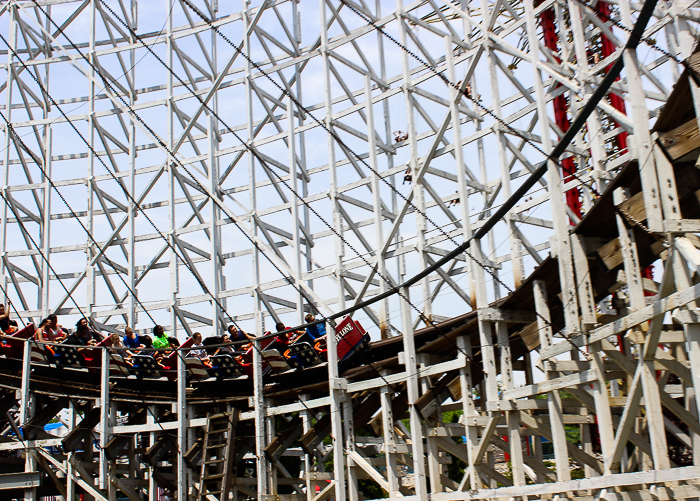 The Cyclone Roller Coaster at Six Flags New England, Agawam, Massachusetts