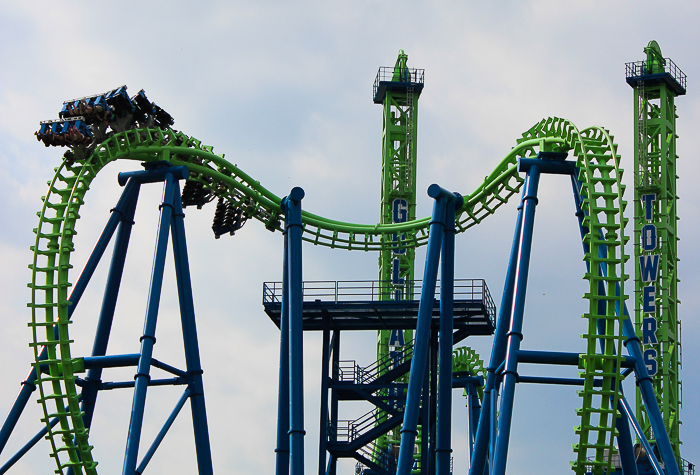 The Goliath Roller Coaster at Six Flags New England, Agawam, Massachusetts