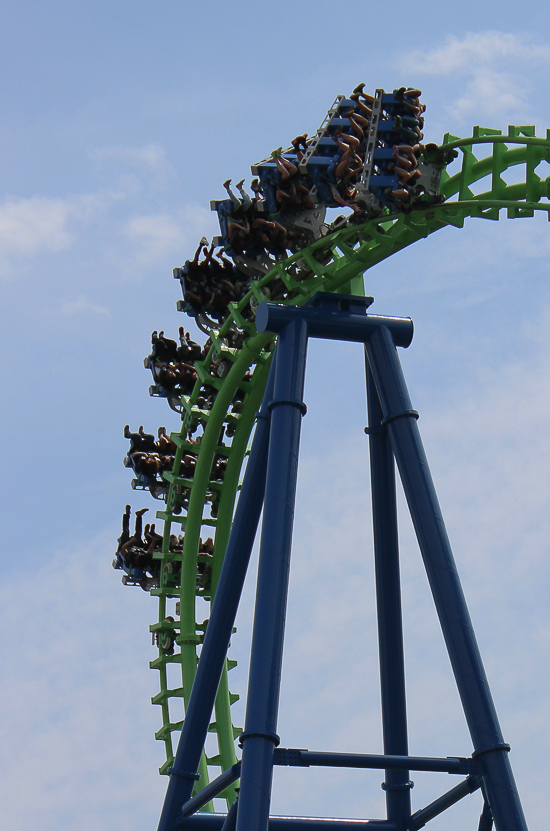 The Goliath roller coaster at Six Flags New England, Agawam, Massachusetts