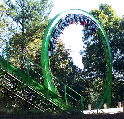 The Mindbender Rollercoaster At Six Flags Over Georgia, Austell, GA