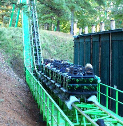 The Mindbender Rollercoaster At Six Flags Over Georgia, Austell, GA