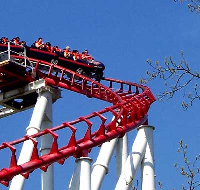 The Ninja Rollercoaster at Six Flags Over Georgia, Austell, GA