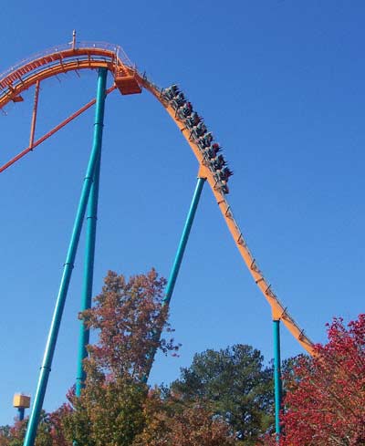 The new for 2006 Goliath Hypercoaster at Six Flags Over Georgia, Austell, GA