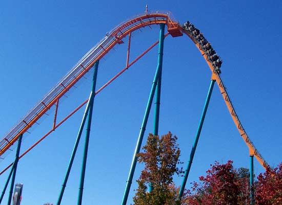 The new for 2006 Goliath Hypercoaster at Six Flags Over Georgia, Austell, GA