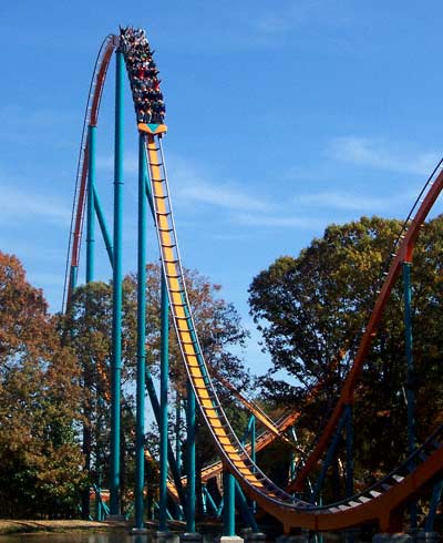 The new for 2006 Goliath Hypercoaster at Six Flags Over Georgia, Austell, GA