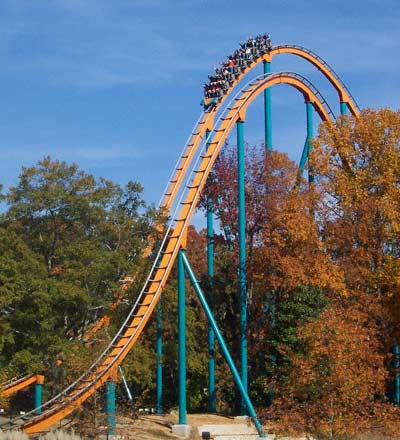 The new for 2006 Goliath Hypercoaster at Six Flags Over Georgia, Austell, GA