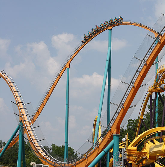 The Goliath Roller Coaster at Six Flags Over Georgia, Austell, Georgia