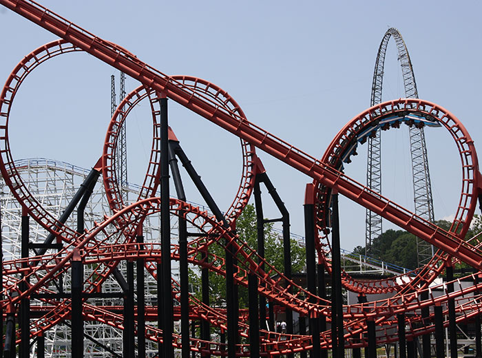 The Ninja roller coaster at Six Flags Over Georgia, Austell, Georgia