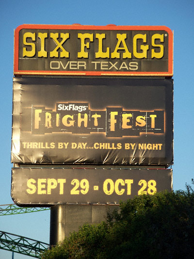 The early morning at Six Flags Over Texas, Arlington, TX