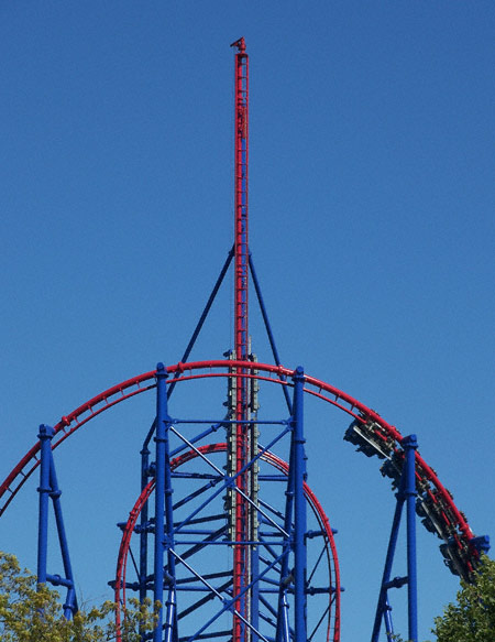 Mr. Freeze Rollercoaster at Six Flags Over Texas, Arlington, TX