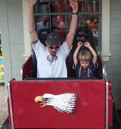 Craig and Bond on the Screamin Eagle @ Six Flags St. Louis