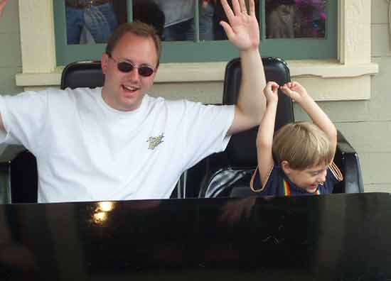 Paul and Bond on the Ninja @ Six Flags St. Louis