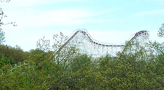 Screamin' Eagle Rollercoaster at Six Flags St. Louis